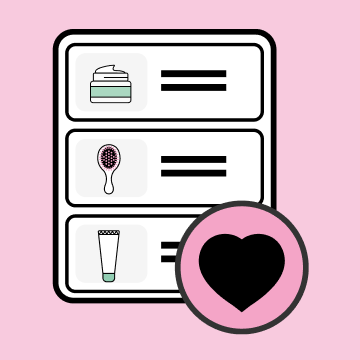 Icoon met verschillende lijstjes